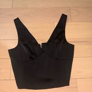 Black Corset Tank Top